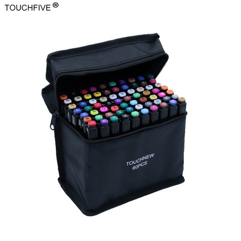 Touchfive 30/40/60/80/168 Colors Set  Markers Alcohol Oil Ink Dual Brush Pen Manga Student Sketch Drawing Marker Art Supplies ► Photo 1/6