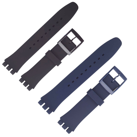 Replacement watchband watch band strap for Swatch strap 17mm and 19mm 20mm High quality ► Photo 1/4