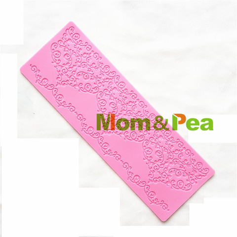 Mom&Pea GX187 Free Shipping Lace Mold Cake Decoration Fondant Cake 3D Mold Food Grade Silicone Mould ► Photo 1/3