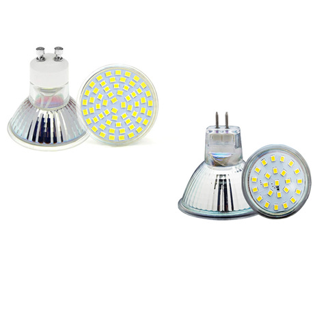 Newest GU10 LED Spotlight AC220V 5W bulb lamp SMD2835 Mr16 mr11 Spot light Heat-resistant Glass Body ampoule led bombitas leds ► Photo 1/5