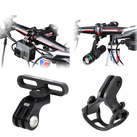 Bicycle Support Stand Handlebar Stem Mount Bike Light Holder for GoPro Hero 8 7 6 5 4 Xiaomi yi 4K Sjcam EKEN Camera Accessories ► Photo 1/6