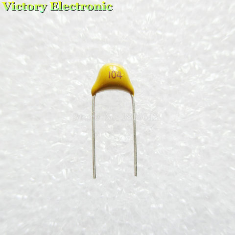 100pcs/lot Multilayer ceramic capacitor 0.1uF 104 50V 100nF 104M P=5.08mm ► Photo 1/1