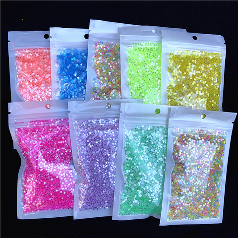 10g 3mm 4mm Star Nail Sequin PET Crystal Sequins Paillettes Craft for Nails Art Manicure,Wedding Decro confetti,DIY Accessories ► Photo 1/6