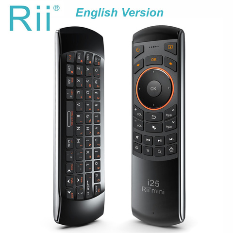 Original 3 in 1 Rii i25 2.4G Mini Wirless Air Mouse Keyboard With IR Remote Control PC Teclado For Tablet Smart Android TV Box ► Photo 1/6