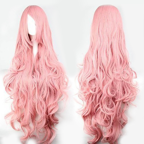 QP Pink Hair synthetic Wigs Air Volume High Temperature Soft Hair Silk Bulk  Hair Long Curly Big Wave Hair Wig Cosplay - Price history & Review |  AliExpress Seller - QP Hair
