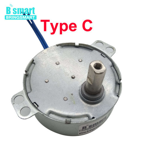 BringSmart 5-24v 110v 220v Low Speed 1.4-60rpm Craft Rotate Exhibition Fan Microwave Oven Gear AC Synchronous Motor For DIY Part ► Photo 1/6