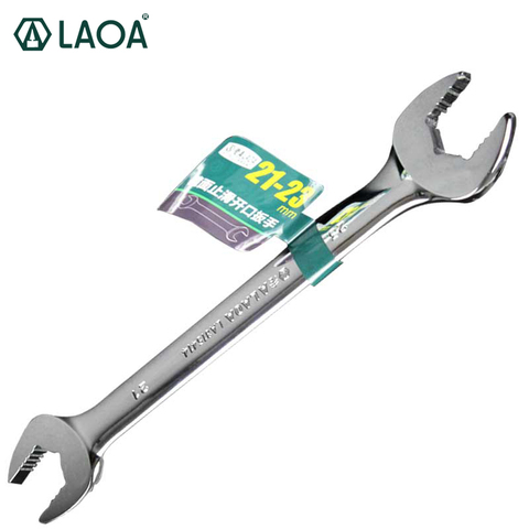 LAOA CR-V Open Wrench Double Head Open End Wrench Anti-slip Dual-use Spanner for Household Electrical Appliances Repairing ► Photo 1/6