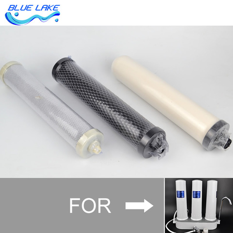 Desktop water purifier Filter element sets ,activated carbon and ceramics filter,for 3level filter water purifier/Filter Parts ► Photo 1/5