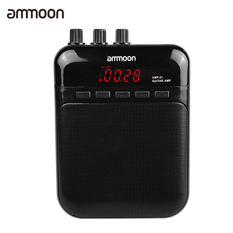 ammoon AMP -01 5W Guitar Amp Recorder Speaker TF Card Slot Compact Portable Multifunction Guitar Accessories ► Photo 1/6