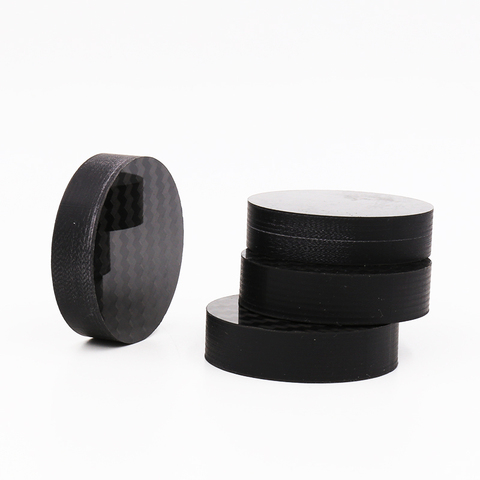 8PCS Black Carbon Fiber Speaker Isolation 40x10mm Spike Base Pad Shoe Feet Hifi Amp cone speaker pad ► Photo 1/5