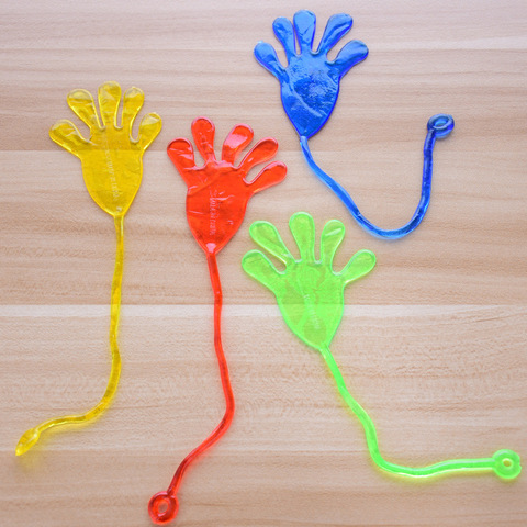 5pcs Cute Glitter Sticky Hands Gags Funny Adult Gadget Practical Jokes Gag Lover Gifts Toys For Children Baby Kids ► Photo 1/6