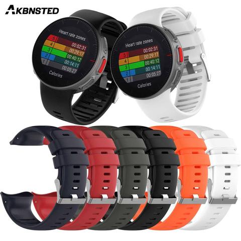 AKBNSTED For Polar Vantage V Soft Silicone Smart Watch Band Strap Bracelet Replacement New Wristband For Polar Vantage V Watch ► Photo 1/6