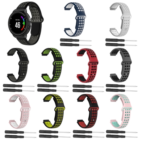 Soft Silicone Replacement Wrist Watch Band bracelet strap For Garmin Forerunner 220 230 235 630 620 735 S20 S5 S6 ► Photo 1/6