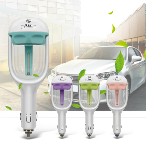 2022 New Mini 12V Car Steam Humidifier Air Purifier Aroma Diffuser Essential oil diffuser Car humidifier many Colors ► Photo 1/6