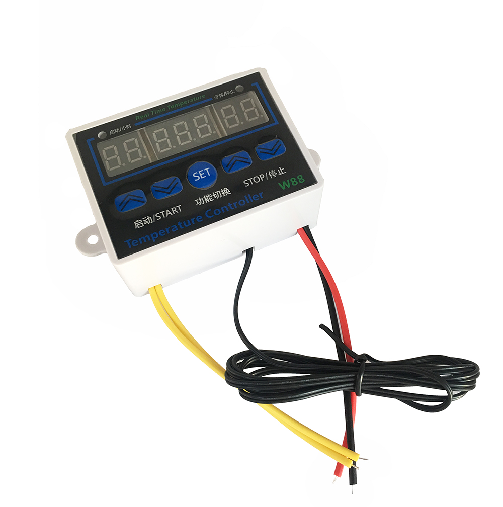 W88 12V/220V Digital LED Temperature Controller Thermostat Control Switch Sensor