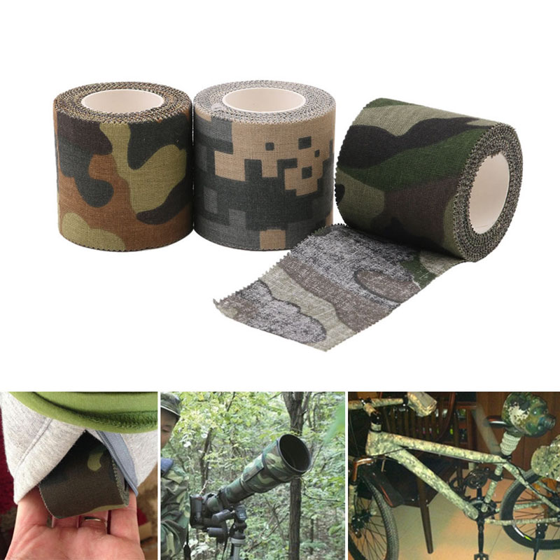 1pcs Hunting Grass Non-woven Camo  Tape Camouflage Wrap Rifle Band Cover 