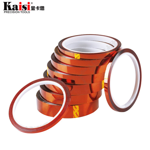 Kaisi 1PCS 33m Heat Resistant Polyimide Tape High Temperature Adhesive Insulation Tape for  BGA Electronic Repair PCB SMT ► Photo 1/4