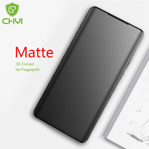 CHYI No Fingerprint Matte Film For oneplus 7T Pro 7 3D Curved Screen Protector Hydrogel Frosted Film oneplus 8pro 8T 1+ Nord ► Photo 1/6