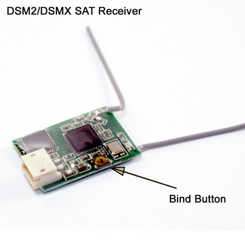 DSM2/DSMX Compatible Satellite Receiver for DSM2 DSMX Radios Transmitter Rc Helicopters Rc Airplane and Micro Quadcopte ► Photo 1/1