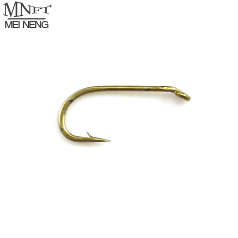 MNFT 50 PCS/Lot Copper Color Small Fishhook Barbed #13 #14 Fly Fishing Flies Bugs DIY Fly Tying Hooks ► Photo 1/4
