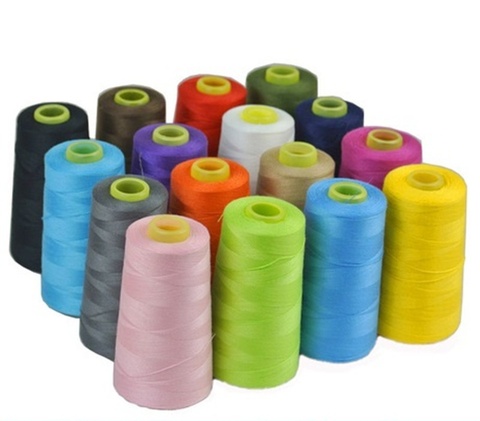 17 Colors 3000 Yards Overlocking Sewing Machine Industrial Polyester Thread Metre Cones ► Photo 1/6