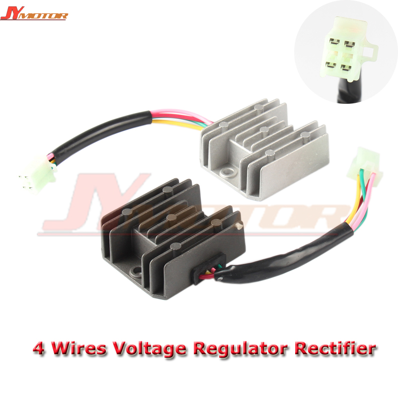 SEMOLTO Rectifier 4 Wires Voltage Regulator for Motorcycle Boat Motor Mercury ATV GY6 50 150cc Scooter Moped JCL NST TAOTAO