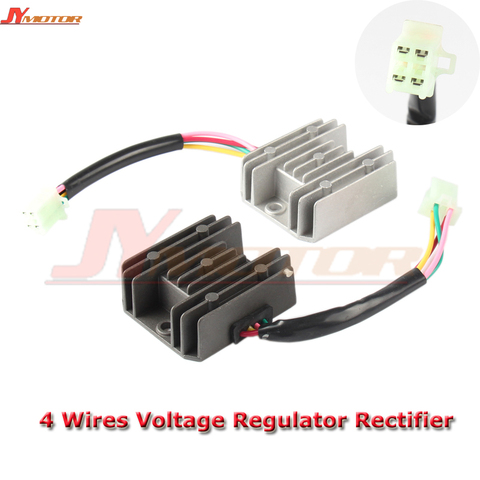 4 Wires Voltage Regulator Rectifier Motorcycle Boat Motor Mercury ATV GY6 50 150cc Scooter Moped JCL NST TAOTAO ► Photo 1/5