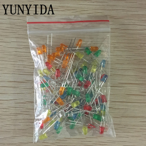 120pcs 6color X 20pcs  3mm   LED Light Assorted Kit DIY LEDs Set White Yellow Red Green Blue Orange ► Photo 1/1