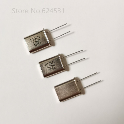10pcs HC-49U Passive Quartz Crystal Oscillator 4.5MHZ 4.500MHZ Inline Crystal Resonator ► Photo 1/2