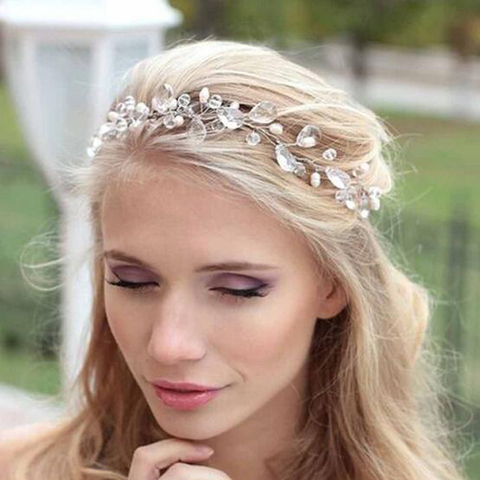 New silver color hairbands wedding tiara wedding crown headbands bridal hair accessories head jewelry wedding hair accessories ► Photo 1/6