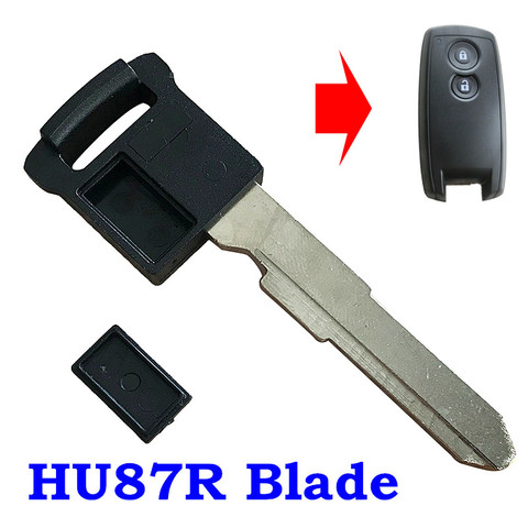 Smart Insert Remote Emergency Key Blade For Suzuki Grand Vitara 2006-2012 SX4 2008-2012 HU87R Blade ID46 Chip ► Photo 1/2