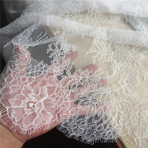 3M long eyelash lace trim traditional wedding lace fabric white red violet Table Cloth DIY Crafts ► Photo 1/6