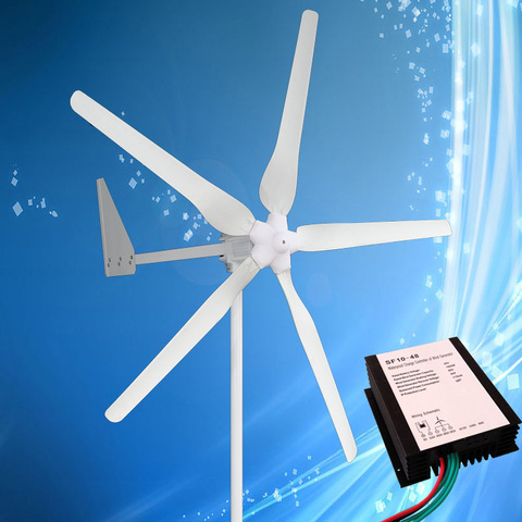1KW Wind Turbine Combine with 1KW Wind Controller, Low Wind Start Wind Power Generator 24V/48V, for Home Use and Street Lighting ► Photo 1/1