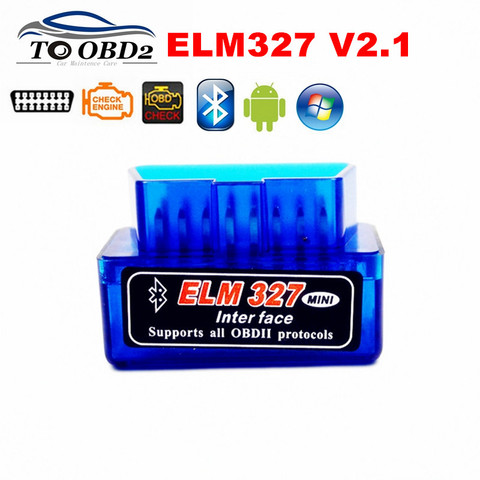 Super MINI ELM327 Latest Version V2.1 New Auto OBD Scanner Code Reader Tool ELM 327 Bluetooth For Android/Symbian OBD2 Scanner ► Photo 1/6