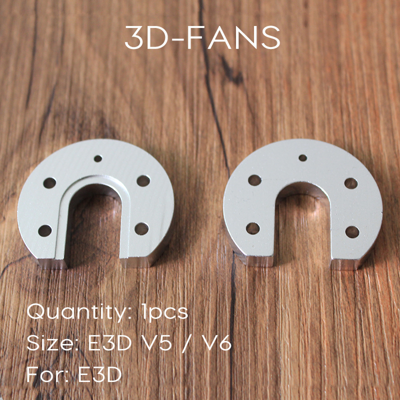 1PC V5 V6  J-Head Hotend Extruder Aluminium Mounting Plate  For 3D Printer 