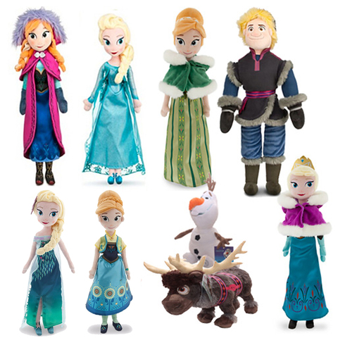 Disney Frozen 40cm 30cm Plush Doll Toys Cute Girls Toys Princess Anna& Elsa  Doll Girl Birthday Gifts Pelucia Boneca Juguetes - AliExpress
