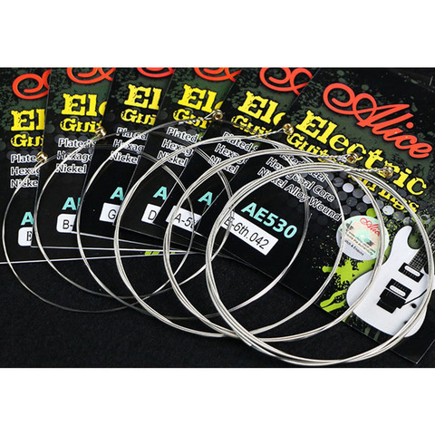 ALICE AE530-SL Electric Guitar Strings 1st-6th Super Light .009-.042 Nickel Alloy Wound Full Set Hexagonal Core ► Photo 1/5