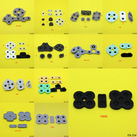 Rubber Conductive Buttons A-B D-pad for Game Boy Classic GB GBC GBP GBA SP XBOX360 ONE PS2 3 4 Silicone Start Select Keypad ► Photo 1/6