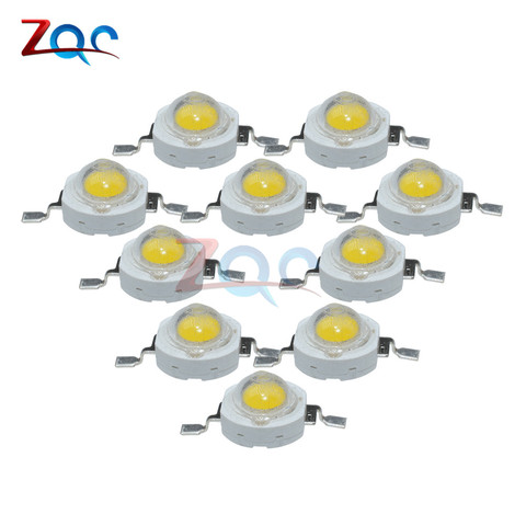 10PCS 1W LED Bulbs High Power Lamp SMD Beads Pure White 100-110LM ► Photo 1/6