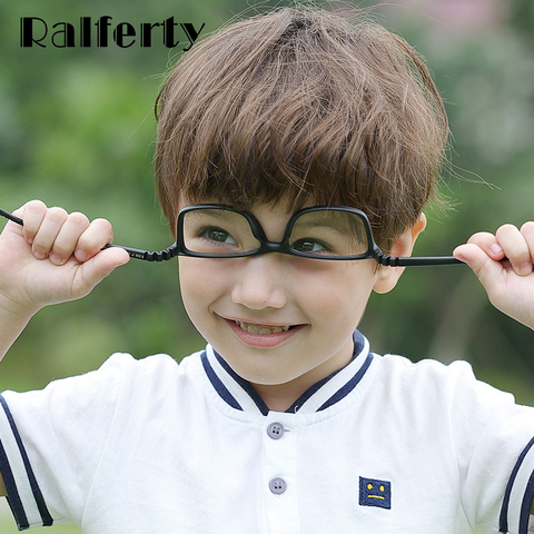 Ralferty Kids Child Glasses Frame Flexible TR90 Silica gel