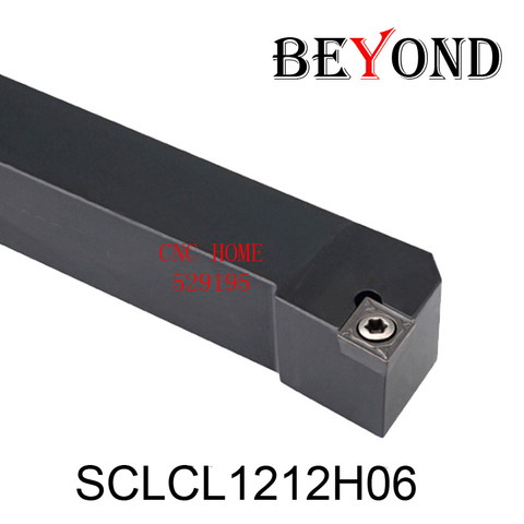 OYYU External Lathe Turning Tool Holder 12mm SCLCL1212H06 Boring Bar SCLCL CCMT Tungsten Carbide Insert CCMT060204 Zcc Milling ► Photo 1/6