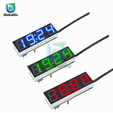 3In1 LED Digital Clock Temperature Voltage Module Board Time Thermometer Voltmeter Temp Voltage Meter Tester DC 5V-30V DS3231 ► Photo 1/6