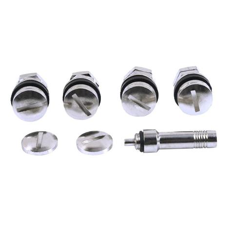 4pcs Universal Stealth Flush Mount Car Ruber Wheel Tyre Hidden Tapa Valvula Rueda Kit Valve Stems Cap Set Kit Auto Accessories ► Photo 1/6