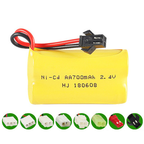 1pcs 2.4V 700MA NI-CD rechargeable battery pack AA rechargeable battery ► Photo 1/1