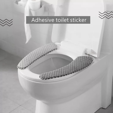 Nordic Winter Thick Toilet Seat Covers Soft Washable WC Toilet Lid Cover universal Closestool Mat Seat Case Bathroom Accessories ► Photo 1/6