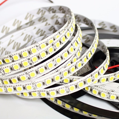 1/2/3/4/5M LED Strip 5050 DC12V 120LEDs/m Flexible LED Strip tape Lighting 4000k RGB /Warm white/White 5050 LED  high brightness ► Photo 1/6