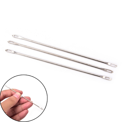 DIY Needles Double Eyed Transfer for Standard Knitting Machines Sliver Home Handmade Craft Sewing Tools Accessories ► Photo 1/4