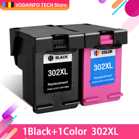 QSYRAINBOW high quality compatible for hp302 Ink Cartridge for hp 302XL Deskjet 2130 1110 1111 1112 2131 2132 3630 Officejet ► Photo 1/2