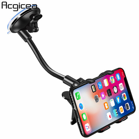 Car Phone Holder Mount Windshield Universal dashboard Cell Phone Holder Stand For Xiaomi Redmi Note 7 Pro iPhone X XS Max XR 8 6 ► Photo 1/1