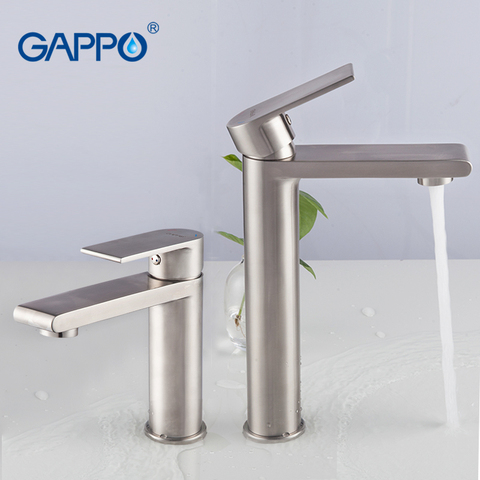 GAPPO basin faucet water mixer tap Basin sink Faucets stainless steel faucet bathroom waterfall taps toilet basin sink mixer ► Photo 1/5